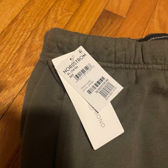 NWT Treasure & Bond Kids' Moon Graphic Green Cotton Joggers Girls XL 14 / 16 - Picture 3 of 4